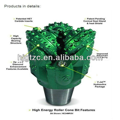 API 9 1/2 IADC 617 Kingdream Tricone Rock Bit для бурения отверстий, которым доверяет клиент поставщик